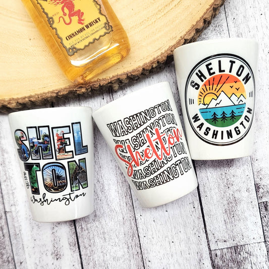 New! Custom Printed Shot Glasses