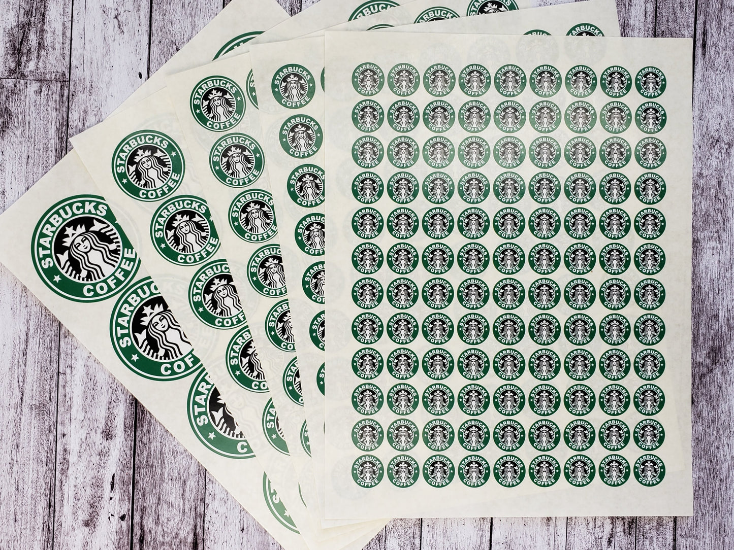 Printed Starbucks Stickers - Bullet Journal