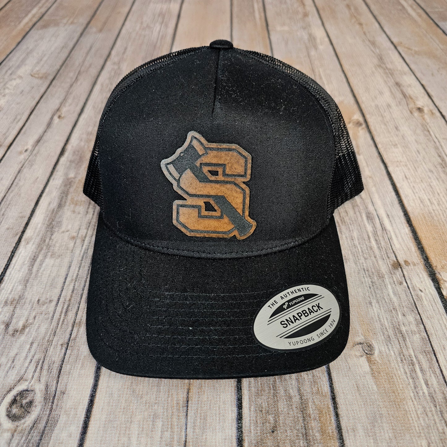 Shelton High School Leather Patch Hat