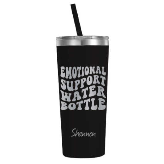 Emotional Support Water Bottle Engraved Tumbler