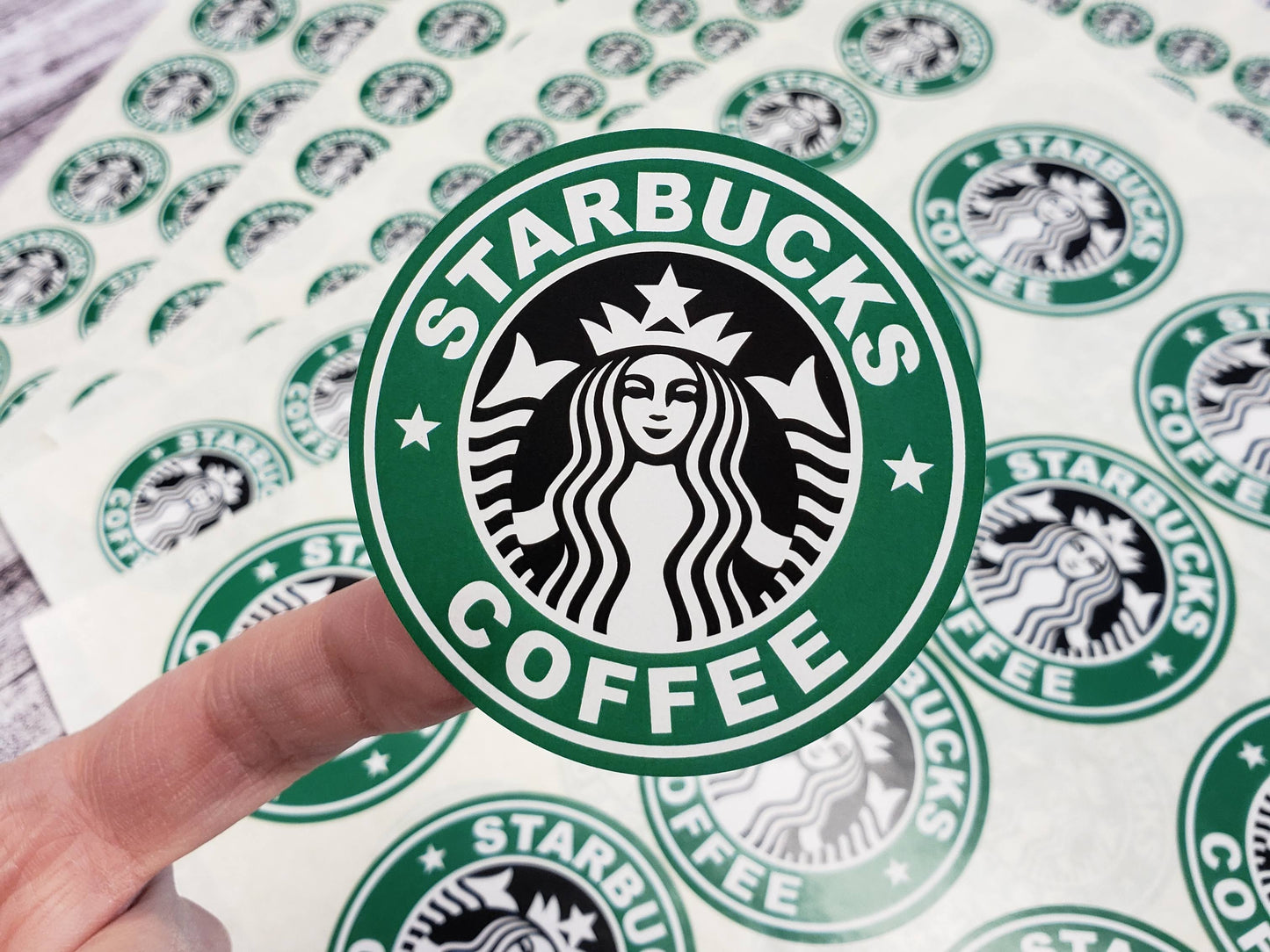 Printed Starbucks Stickers