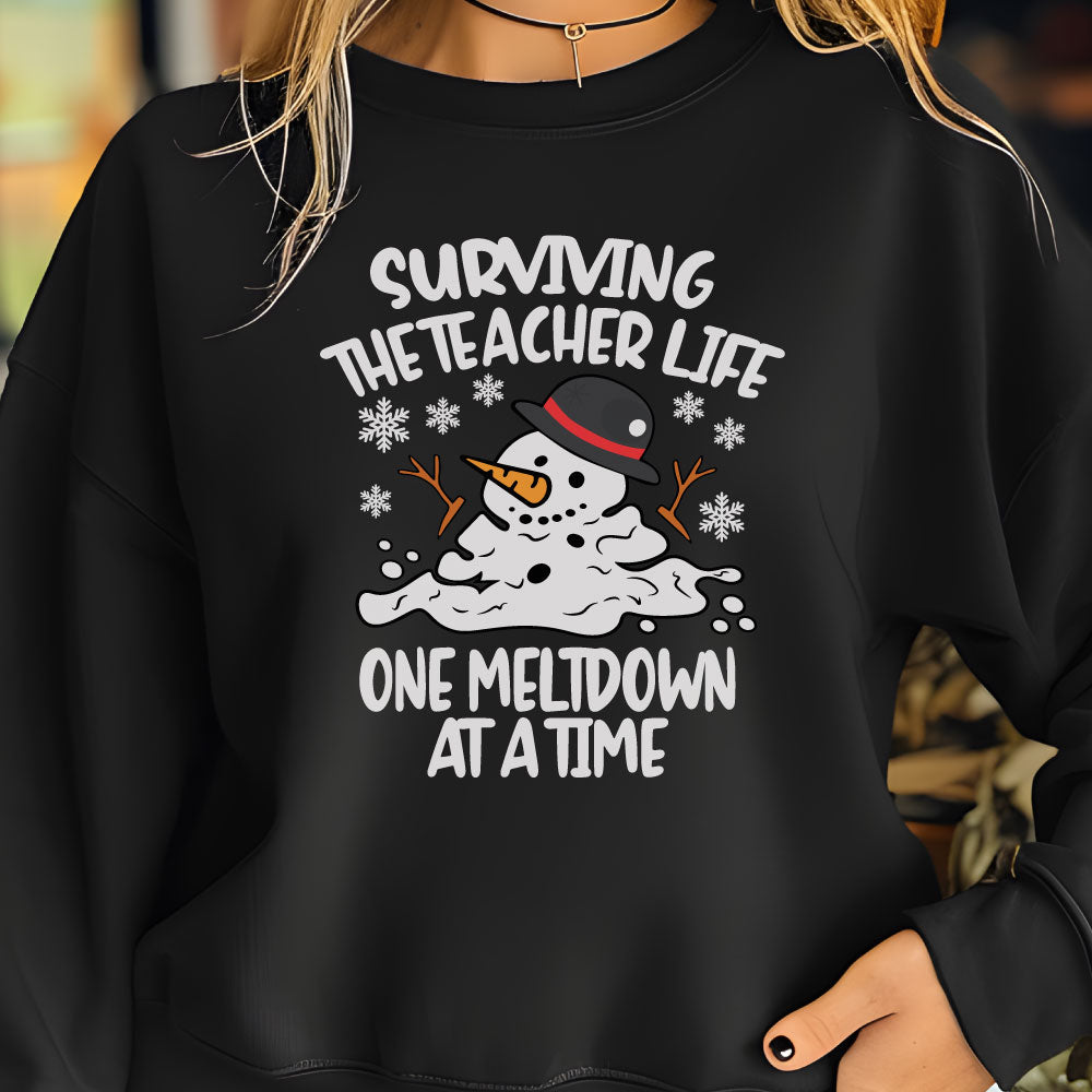 Surviving the Teacher Life One Meltdown at a Time Hoodie or Sweatshirt