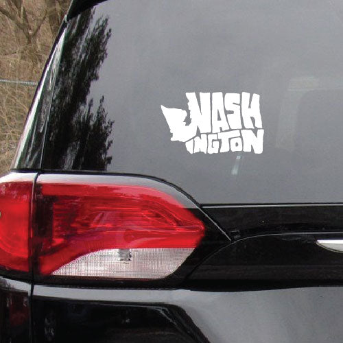 Washington State Word Art Vinyl Sticker