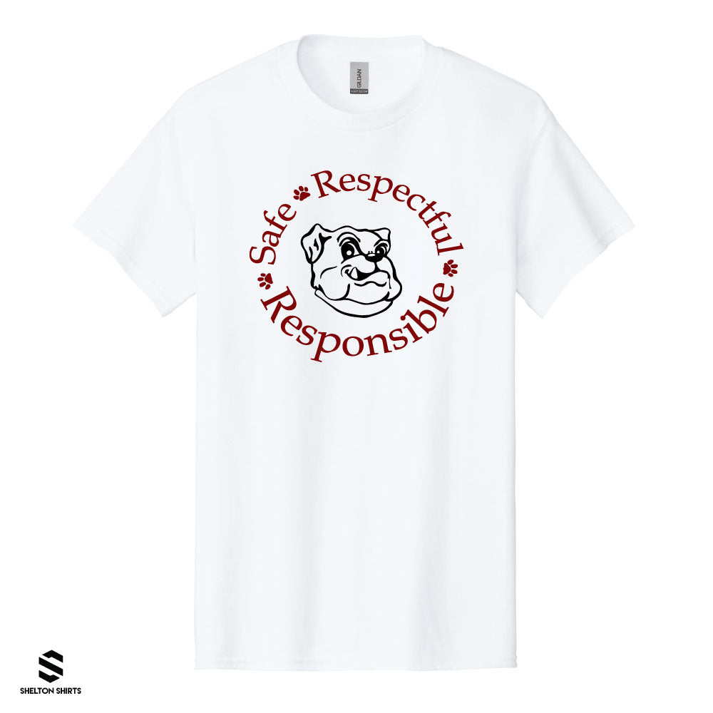 Bordeaux Elementary Safe Respectful Responsible Spirit Wear