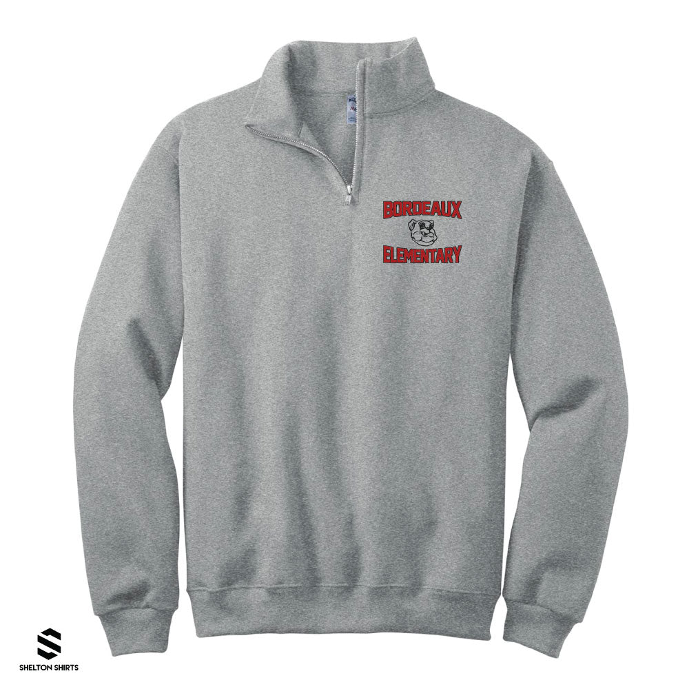 Bordeaux Elementary Bulldogs Quarter Zip Sweatshirt