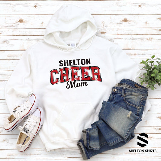Shelton Cheer Mom White Sweatshirt, Hoodie or T-shirt