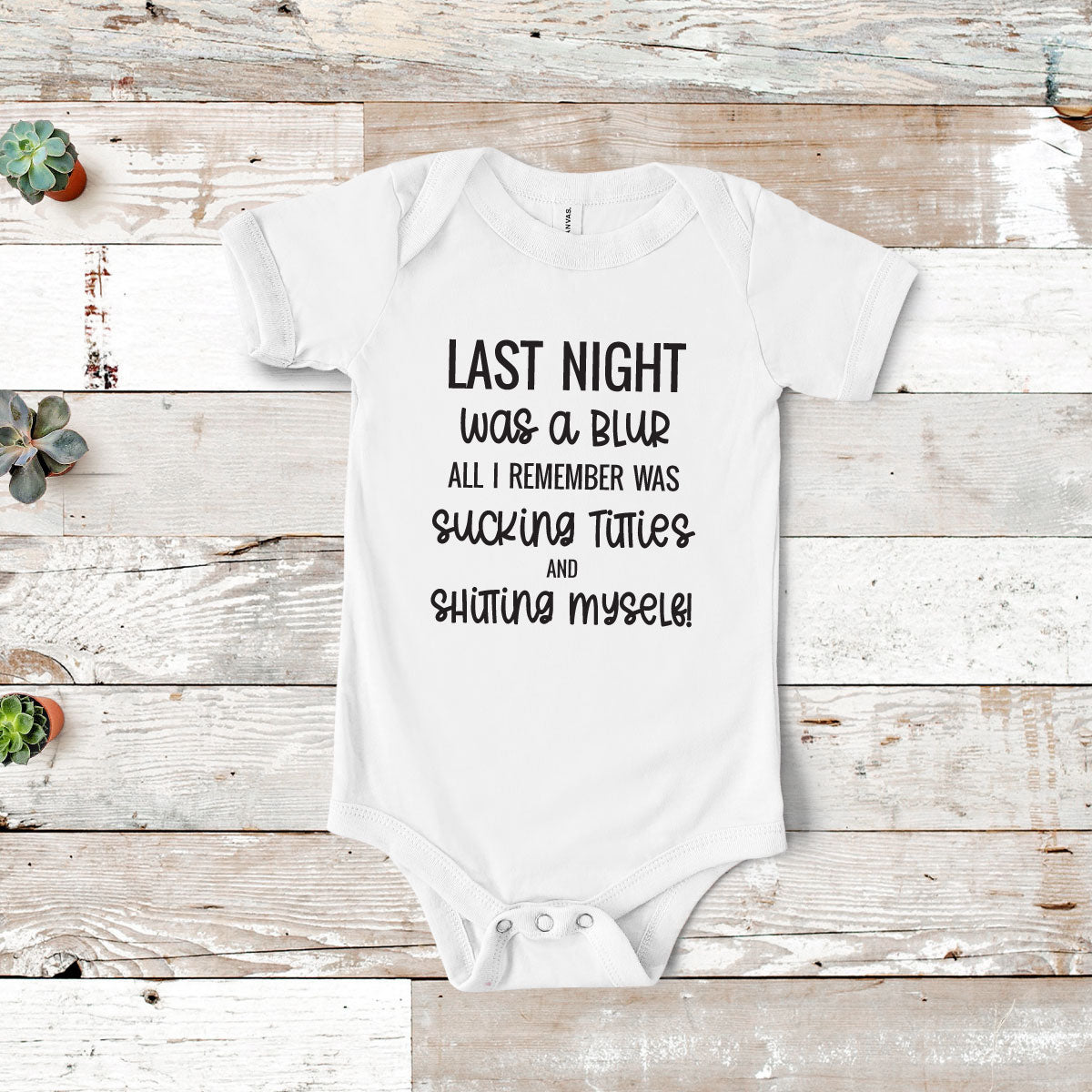 Last Night was a Blur Funny Baby Onesie