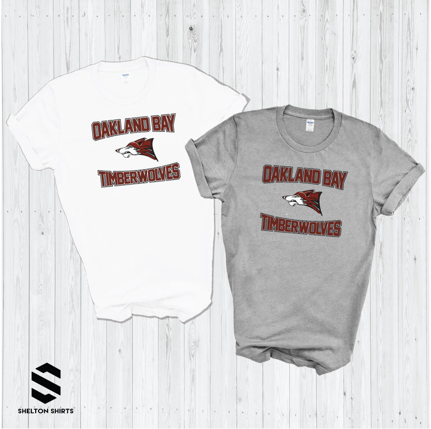 OBJH Oakland Bay Timberwolves Logo Spirit Wear