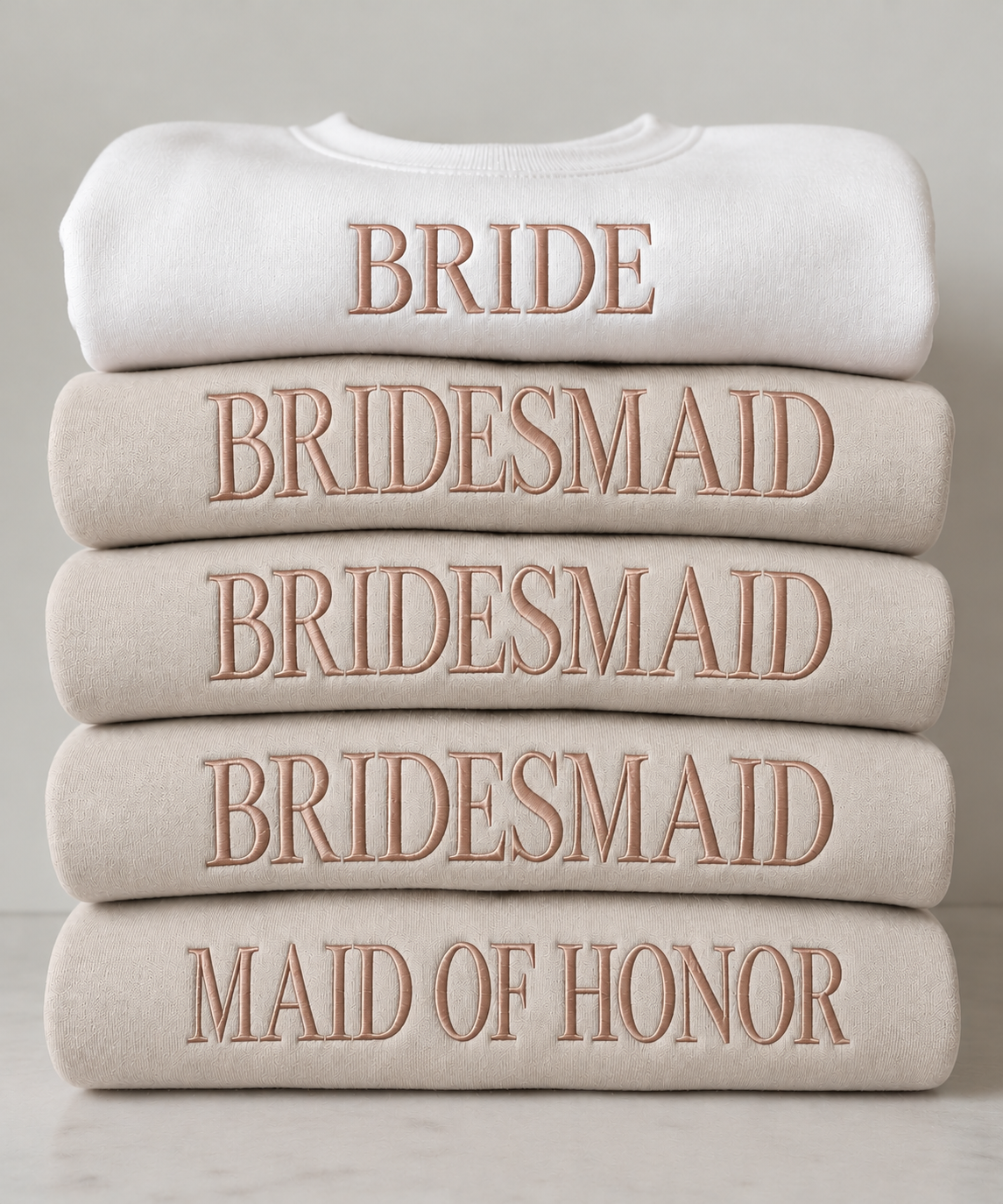 Bride & Bridesmaid Embroidered Sweatshirts