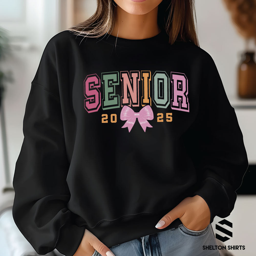 Senior Coquette Bow Class of 2026 Graduation Shirt