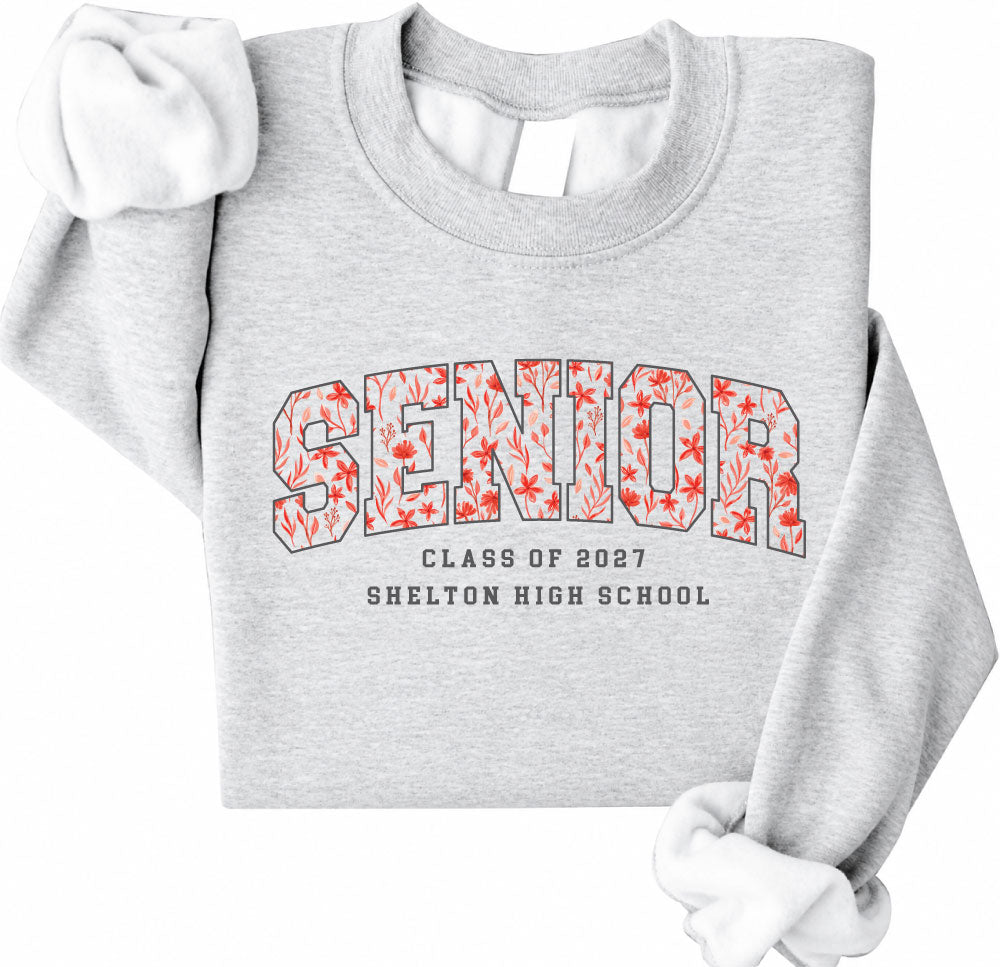 Floral Senior Class of 2027 Shirt