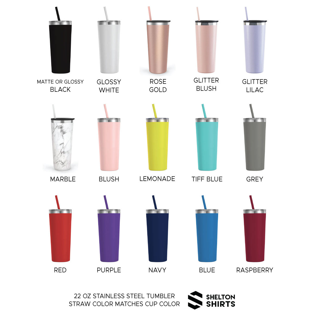 Tumbler Colors 22oz