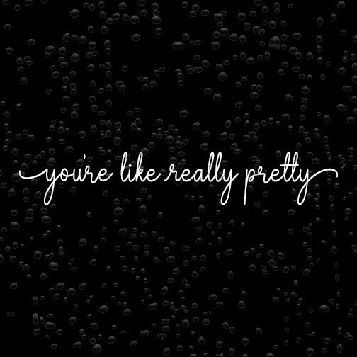 You're Like Really Pretty Vinyl Mirror Decal Sticker