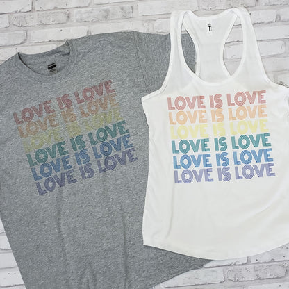 Love is Love Rainbow Color T-shirt