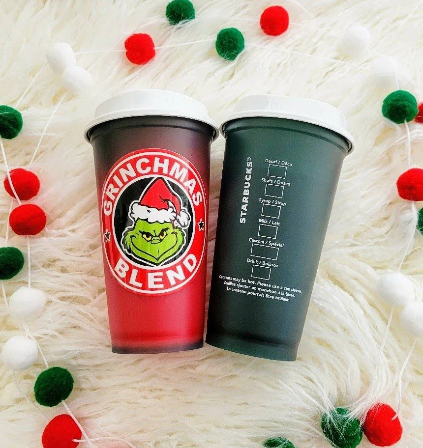 Grinchmas Blend Limited Edition Color Changing Starbucks Green to