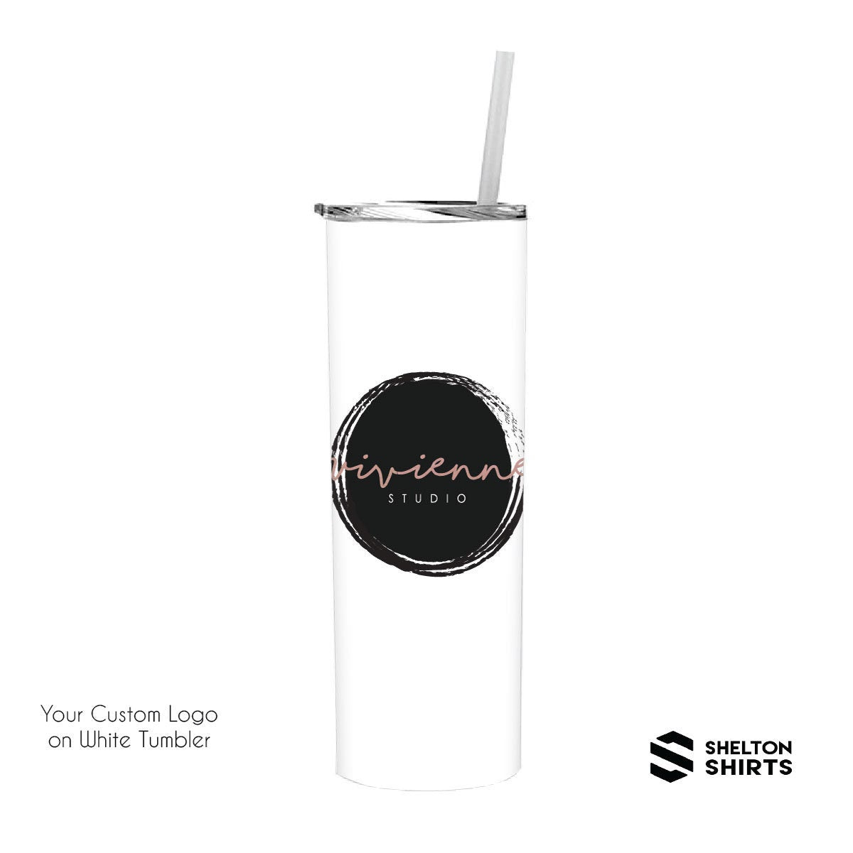 Custom Your Logo Tumbler in PERMANENT PRINT