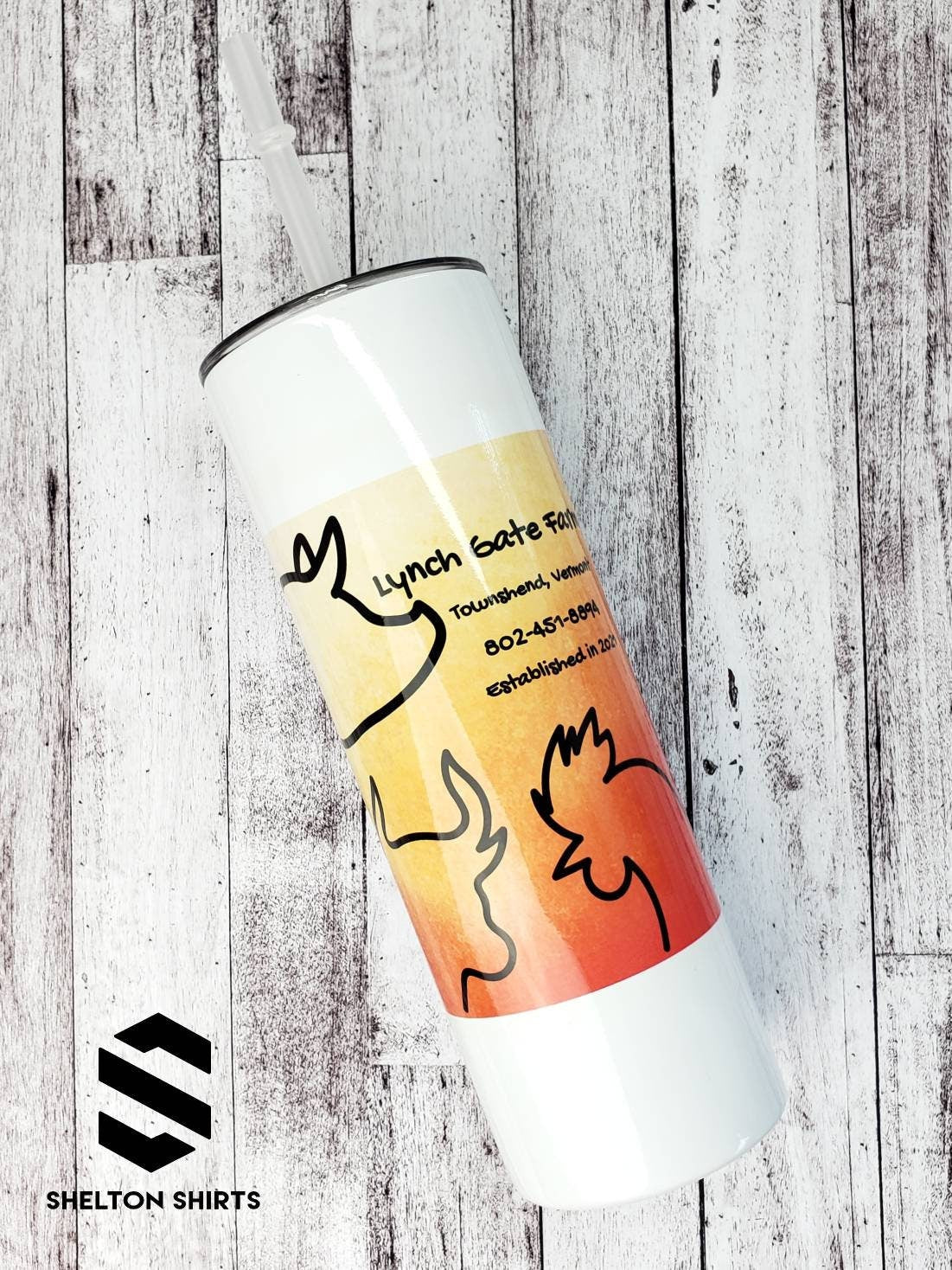 Custom Your Logo Tumbler in PERMANENT PRINT