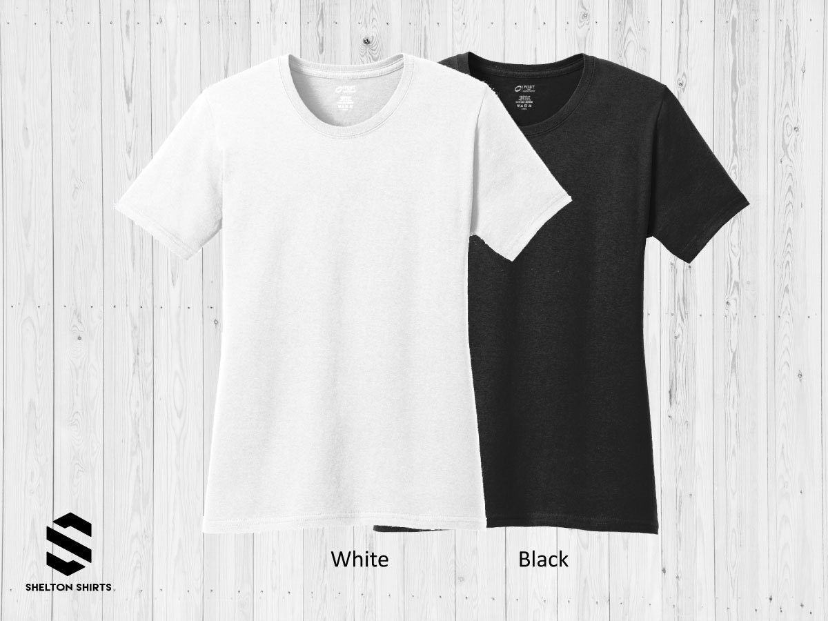 Drunk Wives Matter Ladies Black Cotton T-Shirt