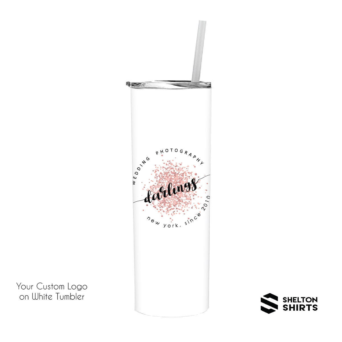 Custom Your Logo Tumbler in PERMANENT PRINT