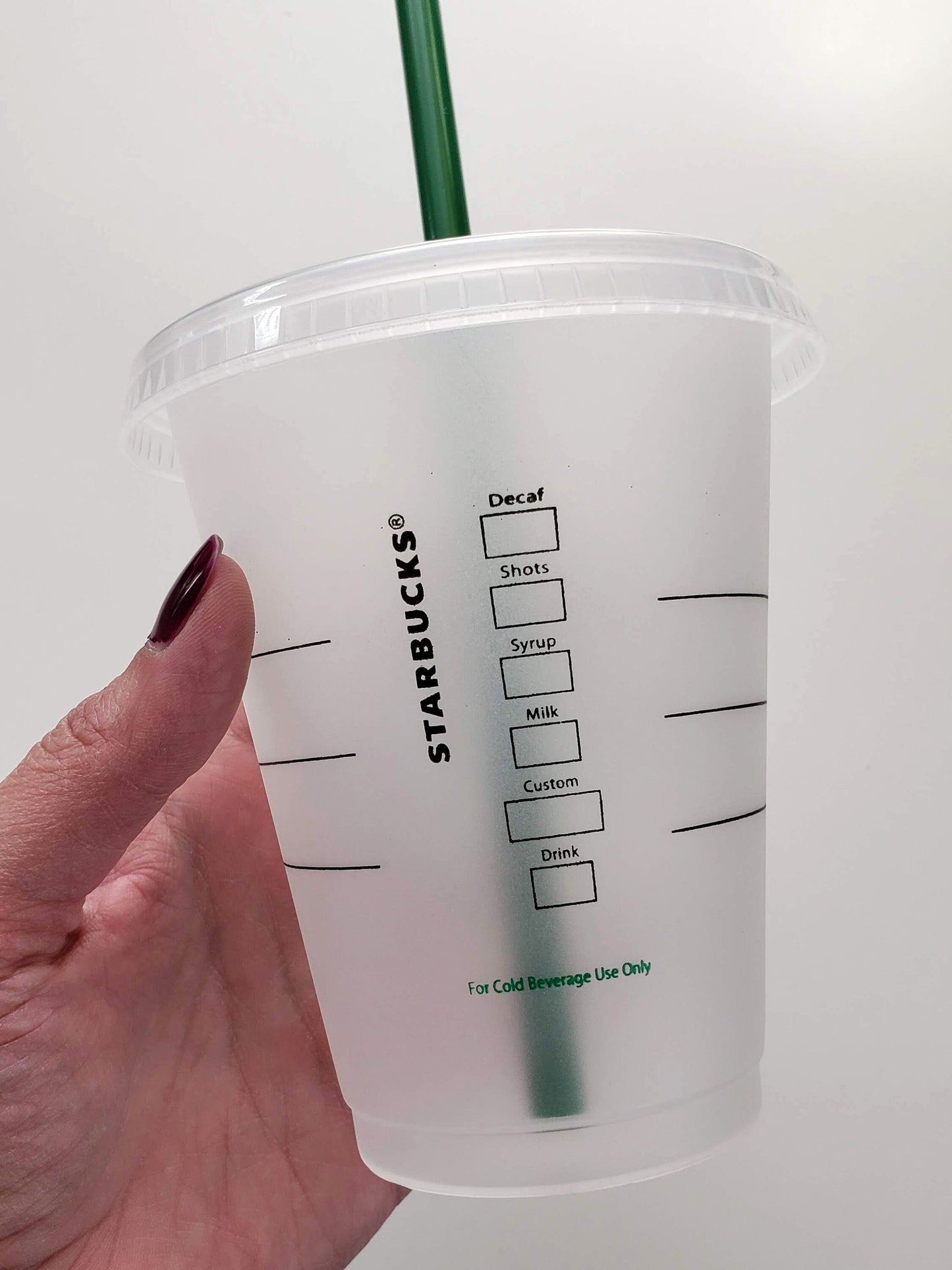 SALE! Mini Starbucks Kids Cups with Green Straws - 16oz Mini Cups