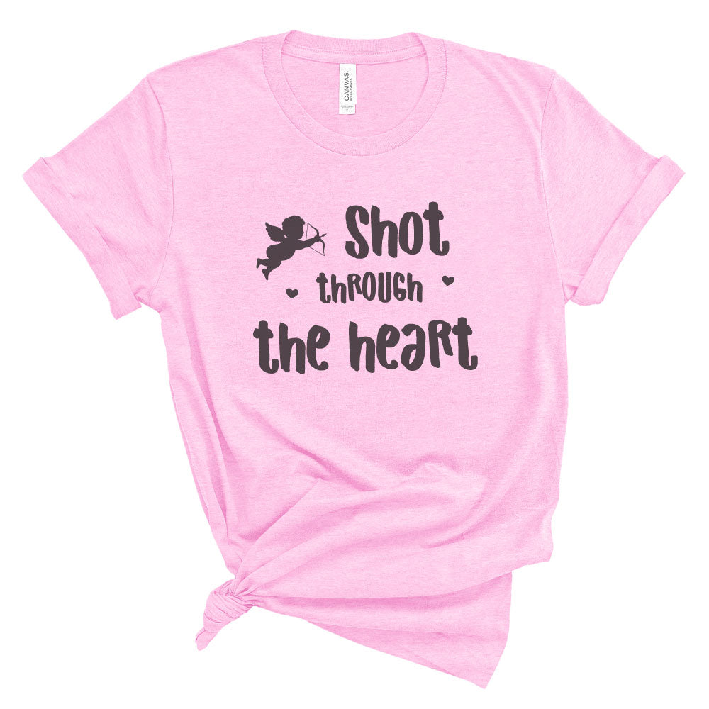 Shot Through The Heart Cupid Valentine's Day T-shirt