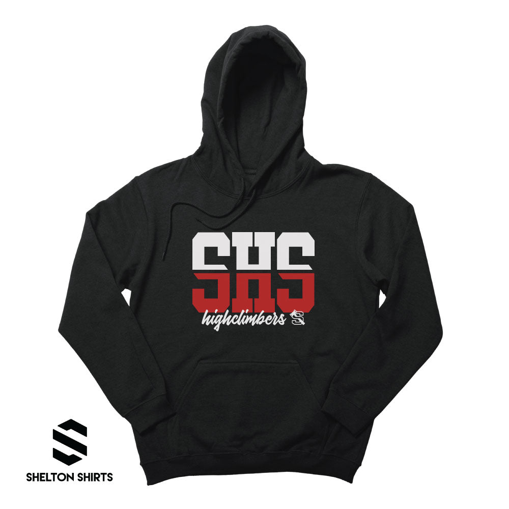 SHS Highclimbers with Small Logo Black Hoodie Sweatshirt