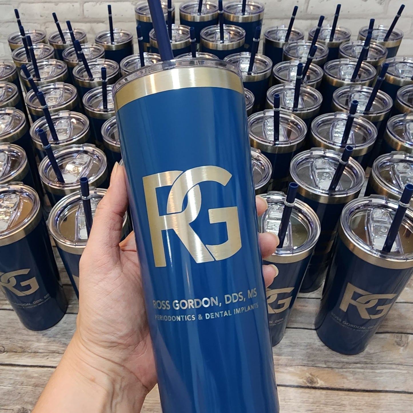Your Logo Engraved 22oz Tumbler - Send Us Your Logo