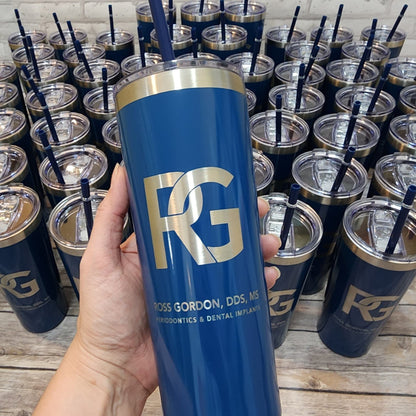Your Logo Engraved 22oz Tumbler - Send Us Your Logo