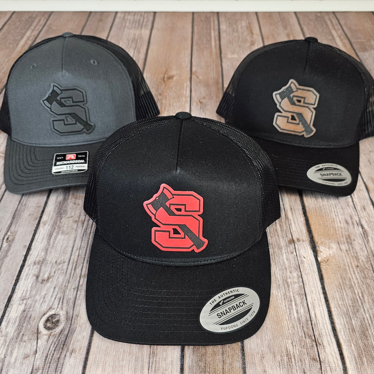 Shelton High School Leather Patch Hat