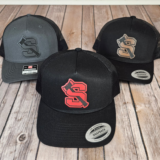 Shelton High School Leather Patch Hat