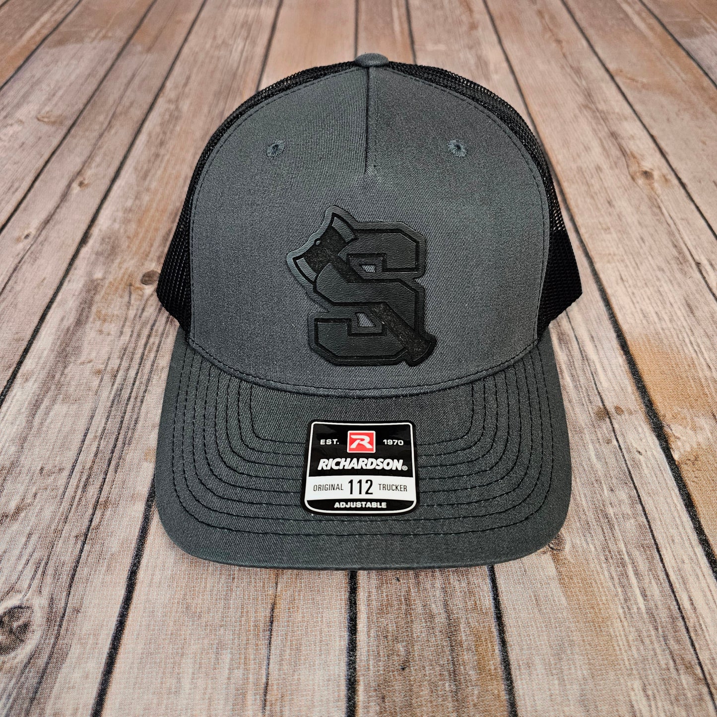 Shelton High School Leather Patch Hat