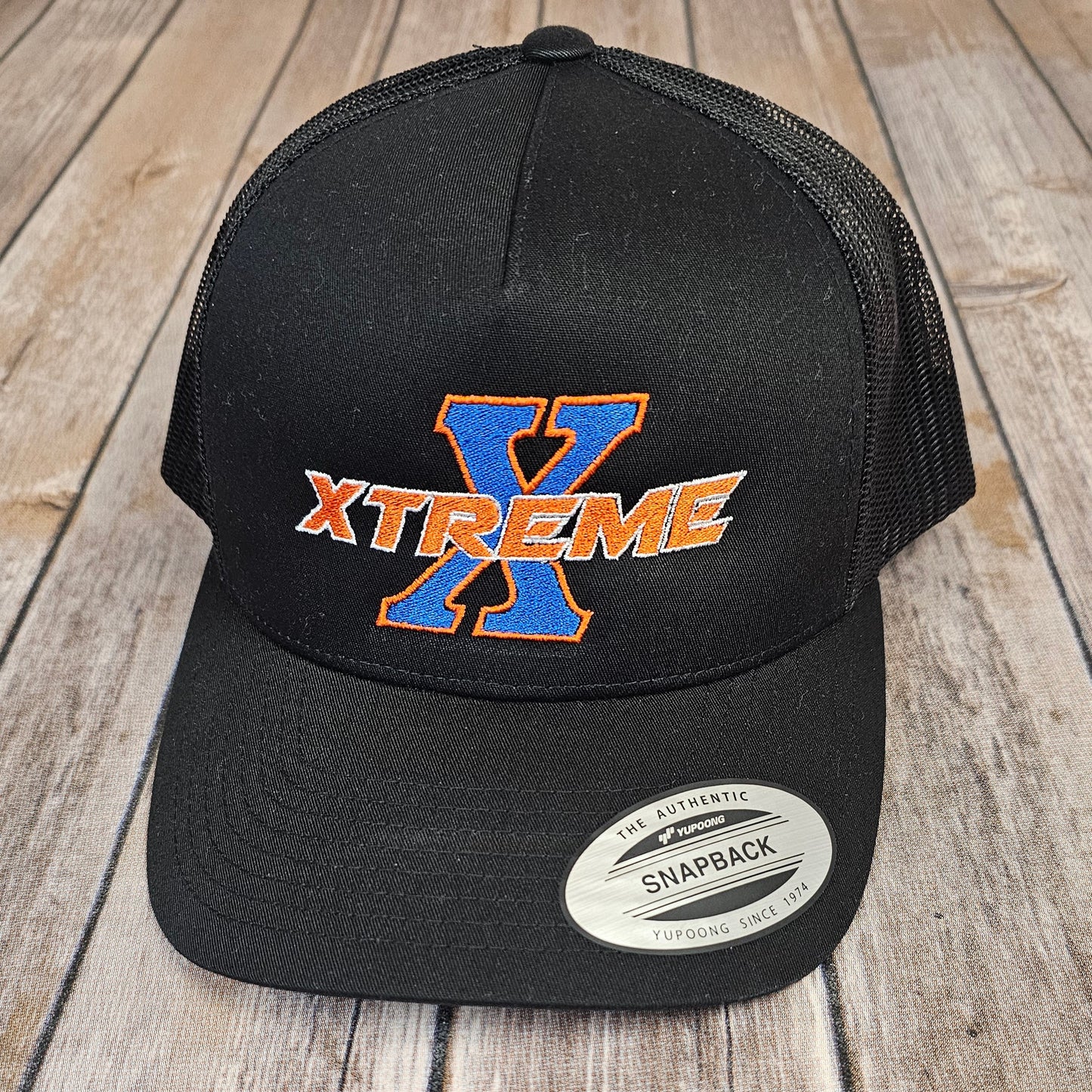 Elma Xtreme Fastpitch Embroidered Black Snapback Hat