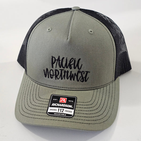 Pacific Northwest Loden Green Embroidered Hat
