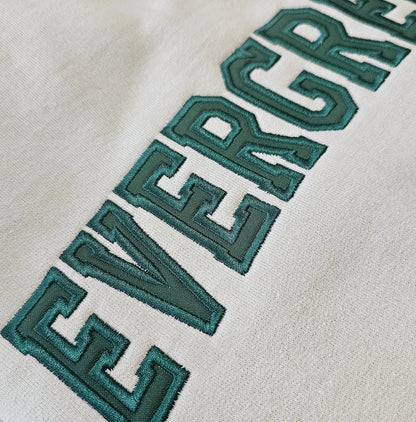 Embroidered Custom Applique Varsity Letter School Sweatshirt