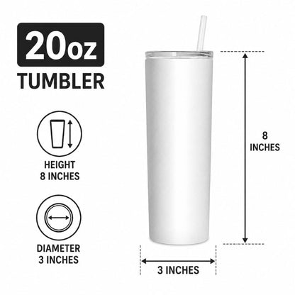 Your Logo Engraved 20oz Tall Tumbler - Send Us Your Logo