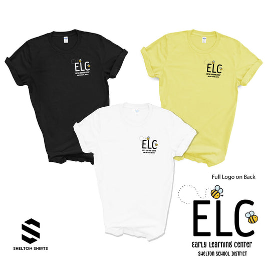 Early Learning Center Shirts - Left Chest Logo with Full Logo on Back