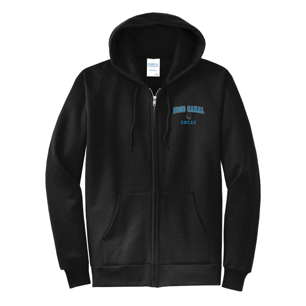 Hood Canal Orcas Full Zip Hoodie