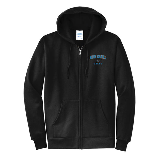 Hood Canal Orcas Full Zip Hoodie