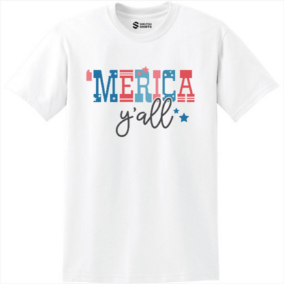 Merica Yall 4th of July T-shirt