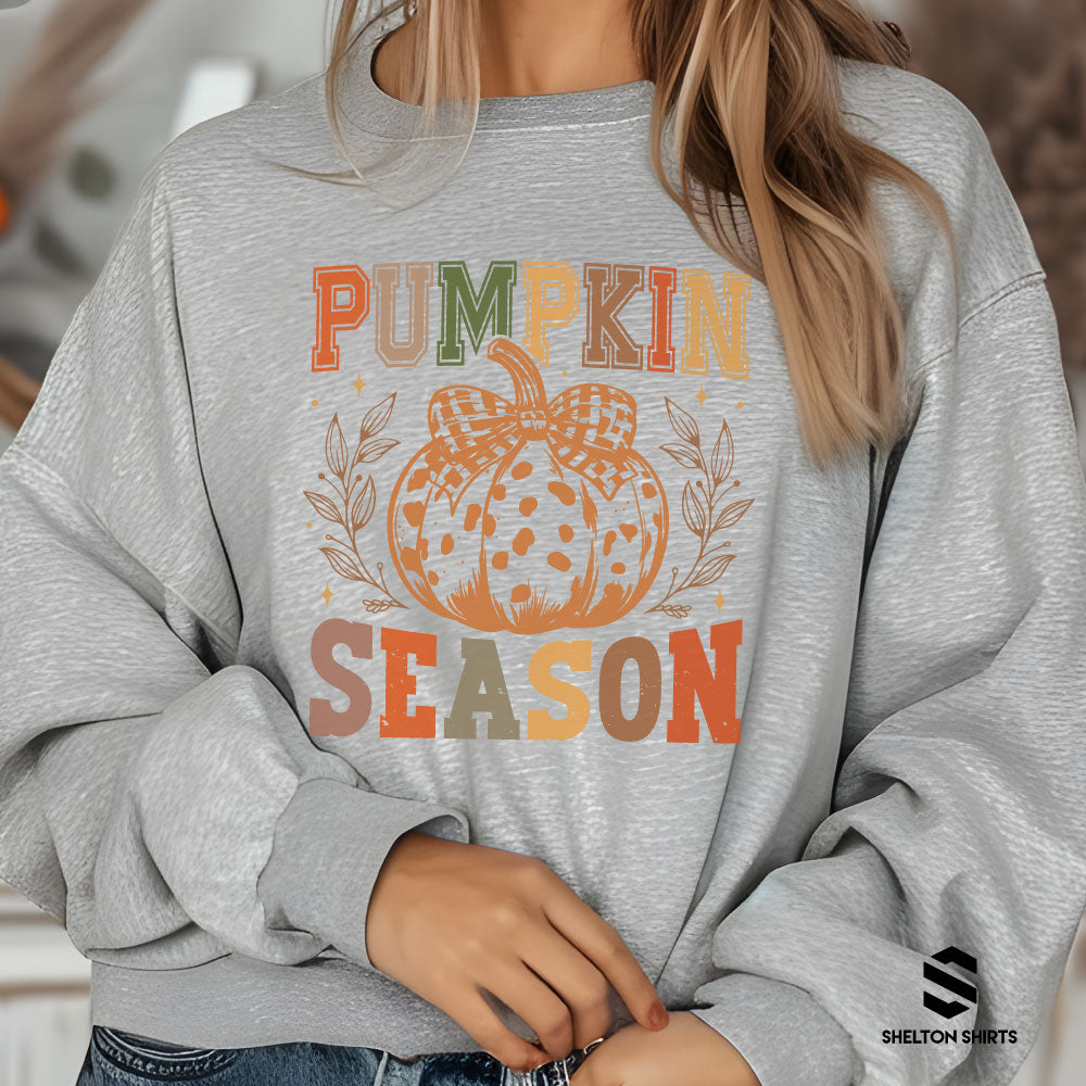 Pumpkin Season Fall Colors Crewneck Sweatshirt