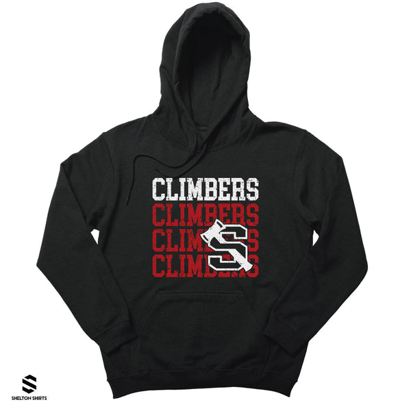 Climbers Quatro Distressed Logo Hoodie