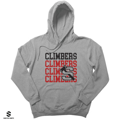 Climbers Quatro Distressed Logo Hoodie