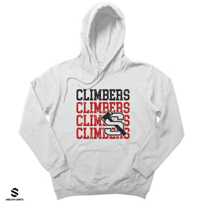 Climbers Quatro Distressed Logo Hoodie