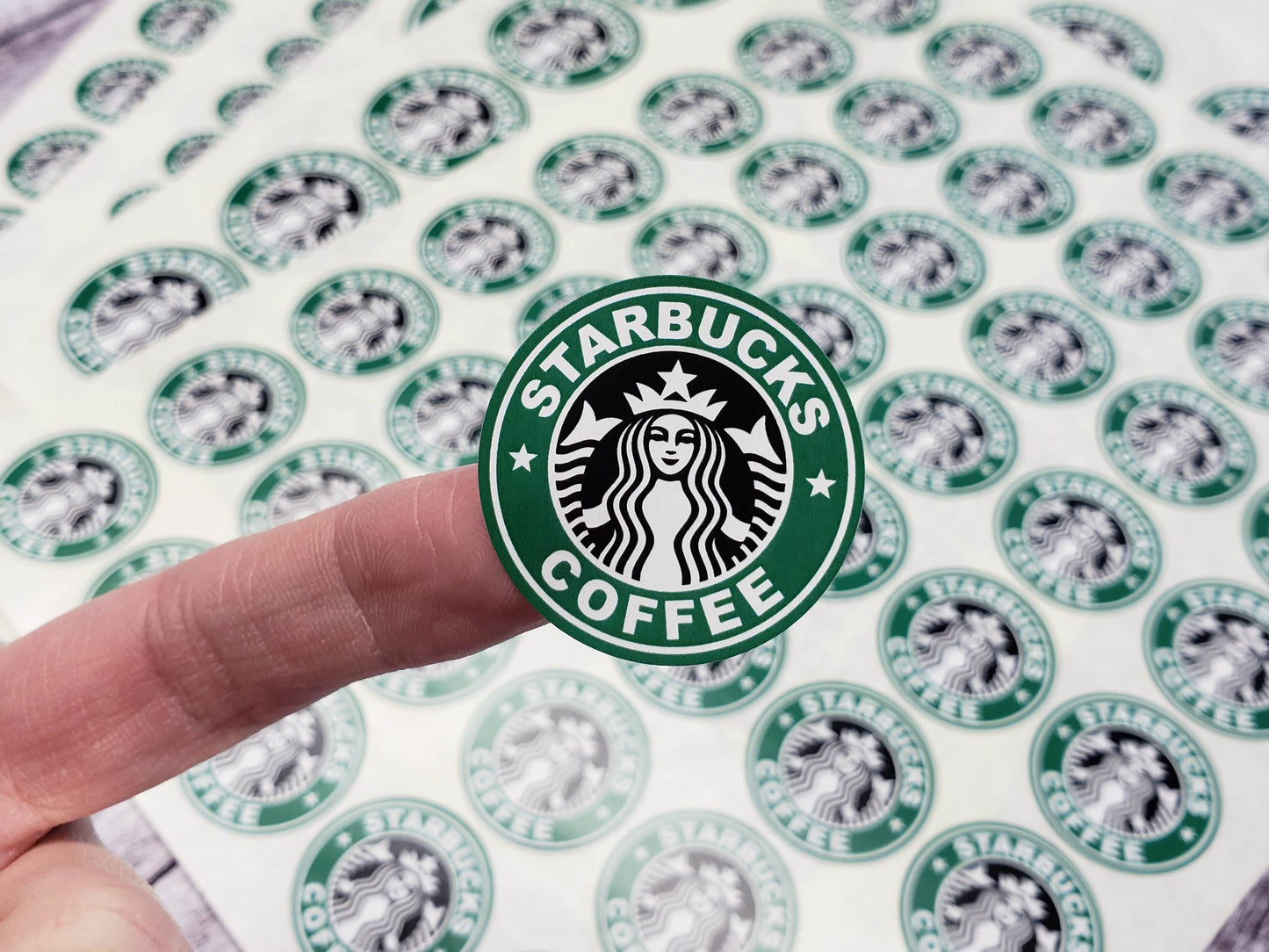 Printed Starbucks Stickers - Bullet Journal