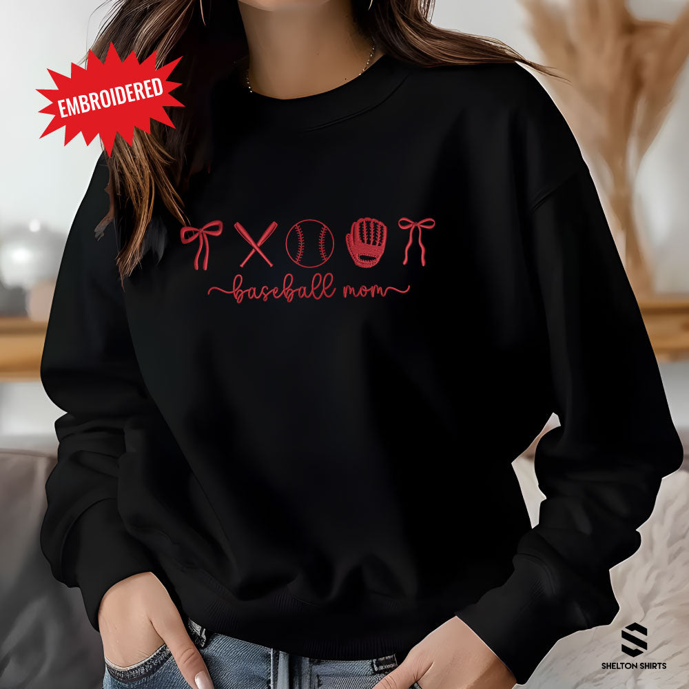 Baseball, Softball or Fastpitch Icons Embroidered Shirt