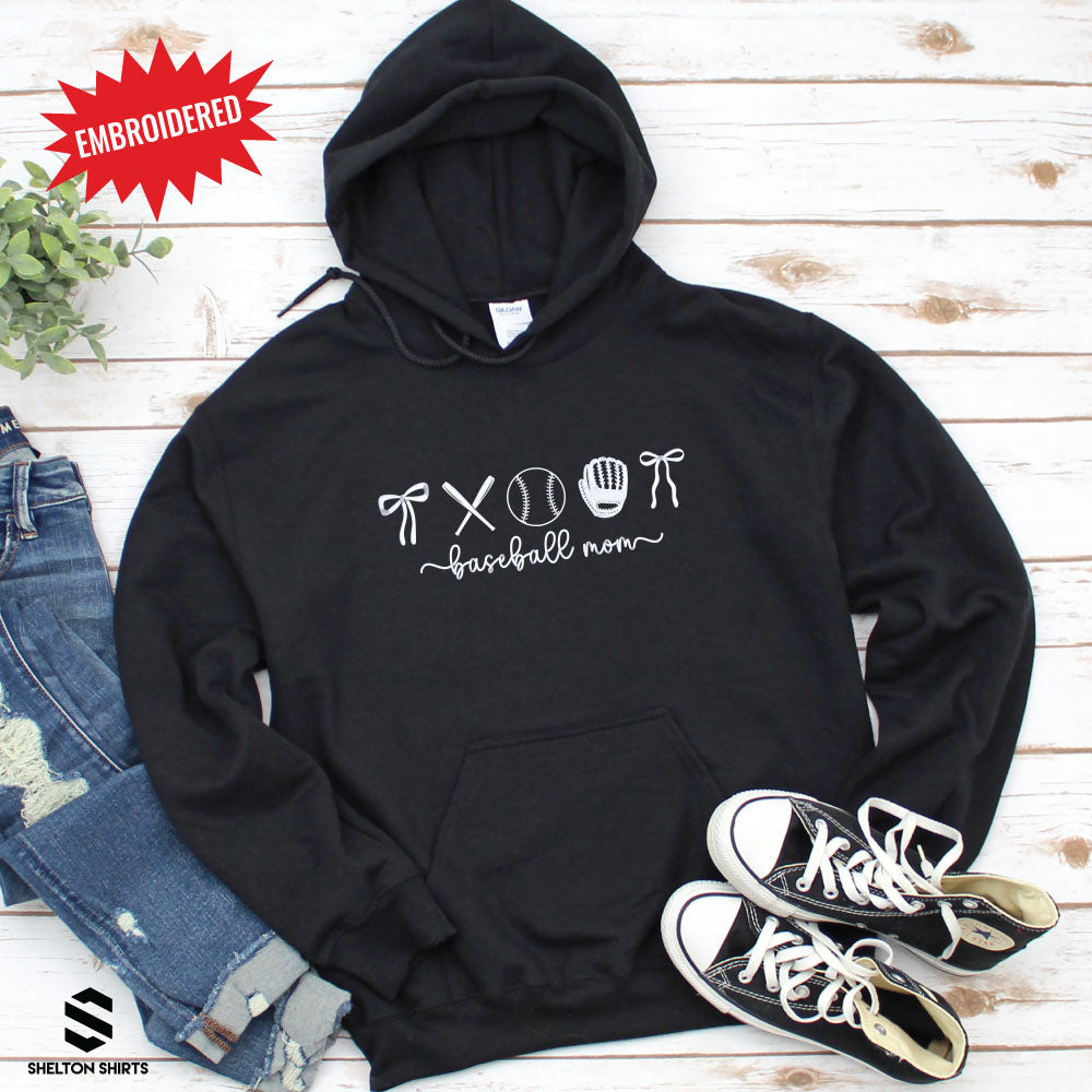 Baseball, Softball or Fastpitch Icons Embroidered Shirt