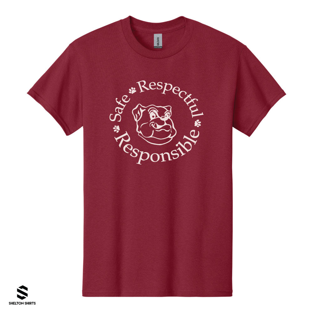 Bordeaux Elementary Safe Respectful Responsible Spirit Wear