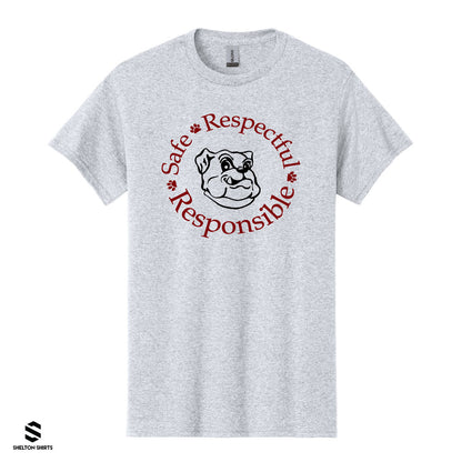 Bordeaux Elementary Safe Respectful Responsible Spirit Wear
