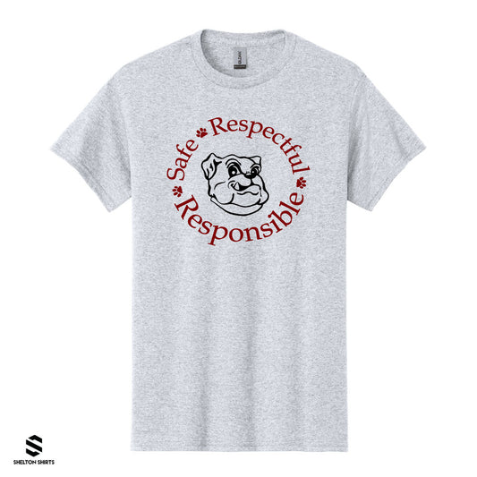 Bordeaux Elementary Safe Respectful Responsible Spirit Wear