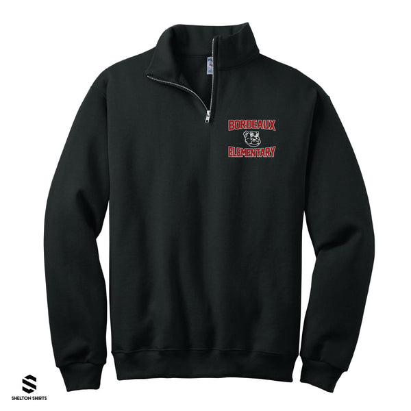Bordeaux Elementary Bulldogs Quarter Zip Sweatshirt